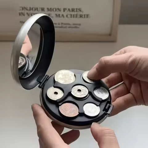 Distributeur de pièces japonais rond — porte-monnaie de poche